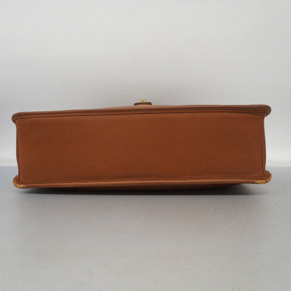 Auth Coach Briefcase 5266 Leather Brown Gold metal - Picture 3 of 12